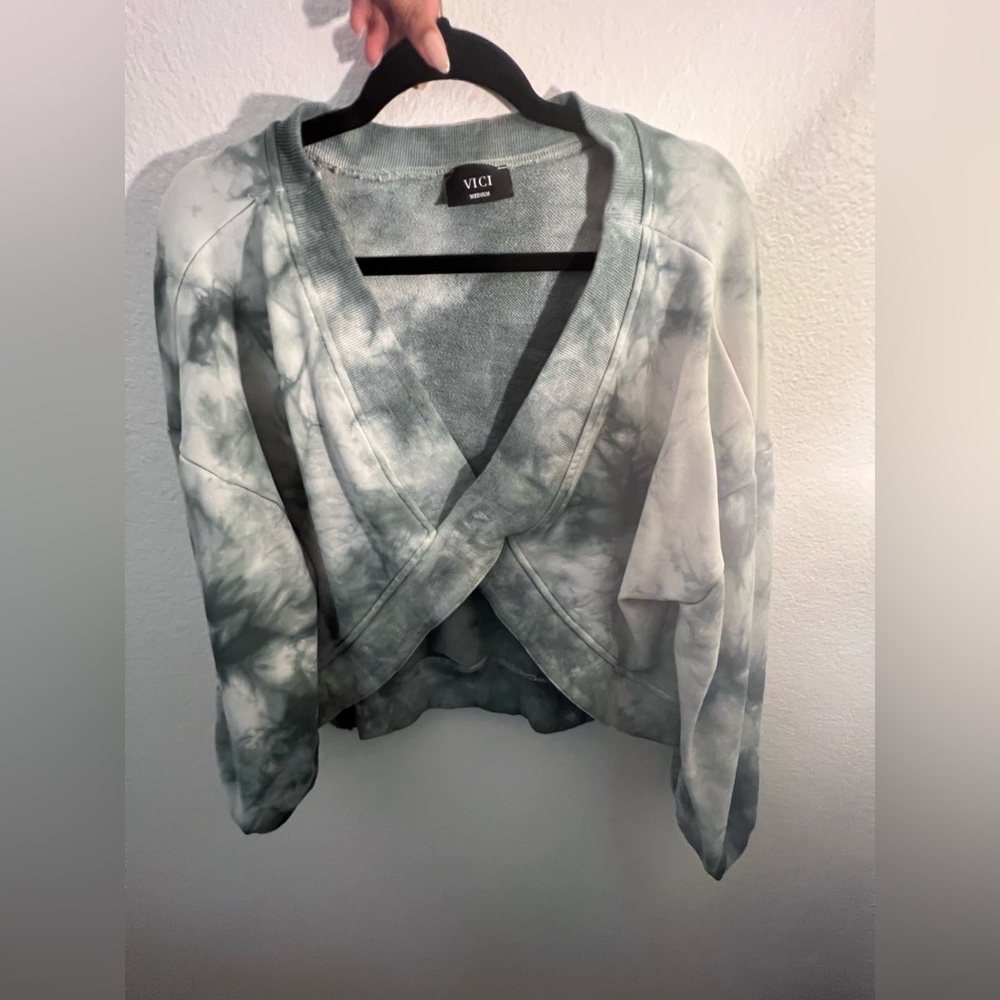 Tie dye sweater - can be worn either way
